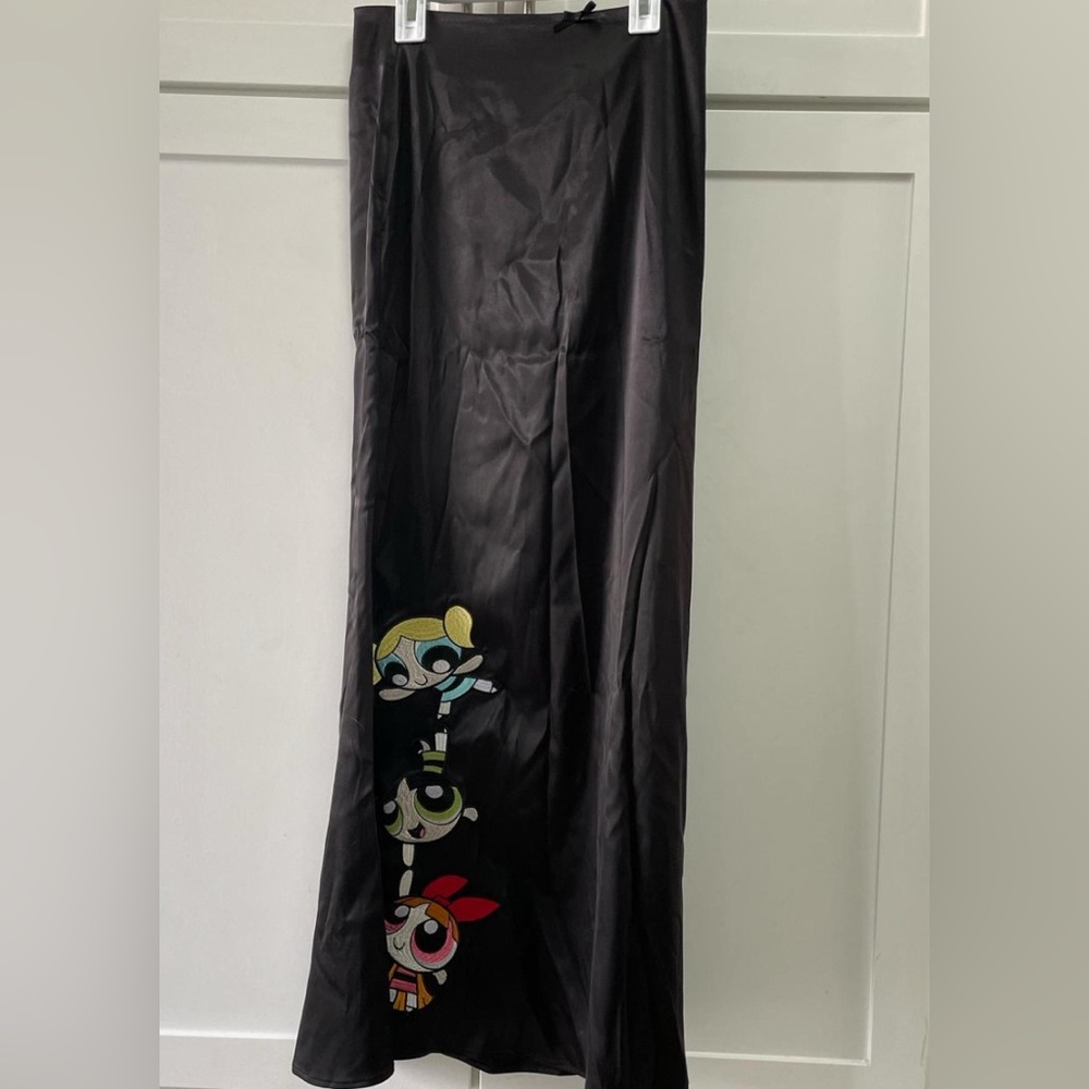 Dolls Kill x Powerpuff Girls Black Maxi Skirt